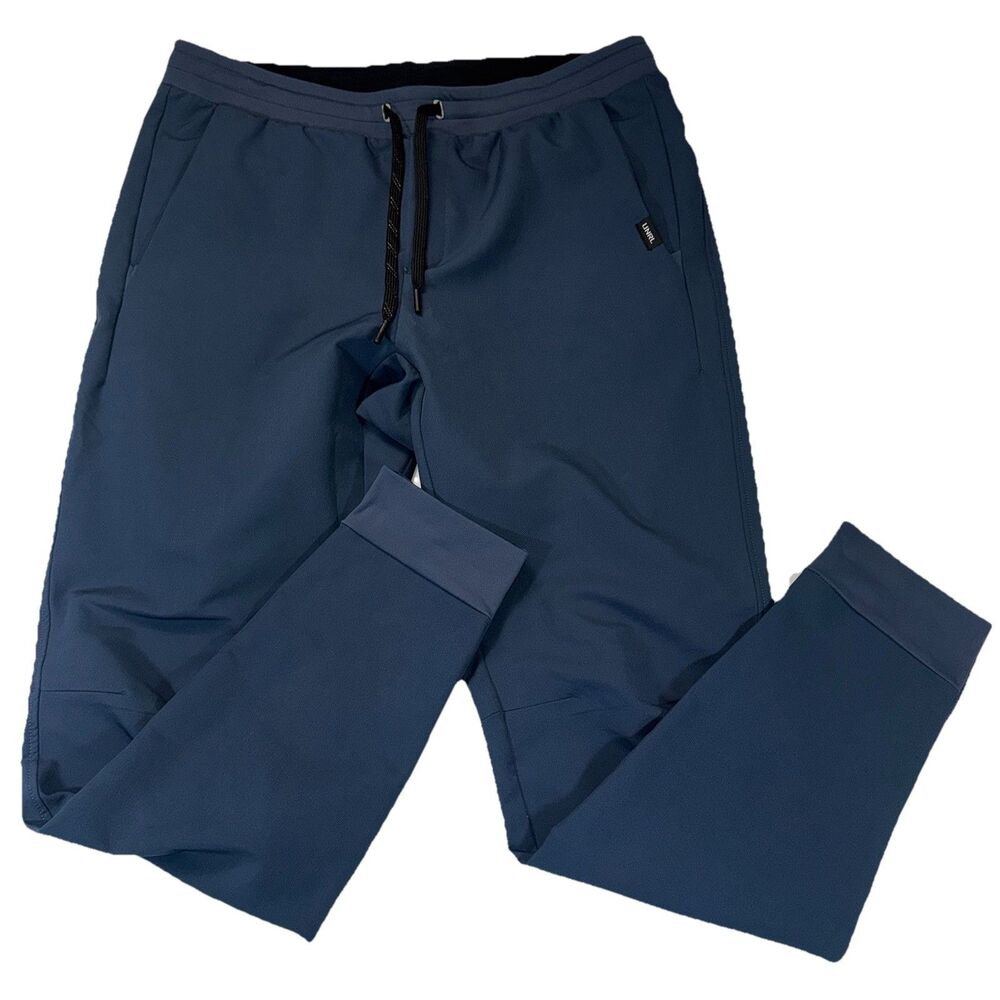UNRL Pants Mens Large Tapered Athletic Joggers Stretch Performance Blue